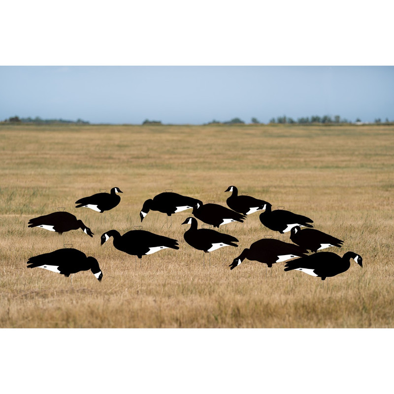 GHG Pro Grade Canade Goose Black & White Silo Decoys 12 Pack